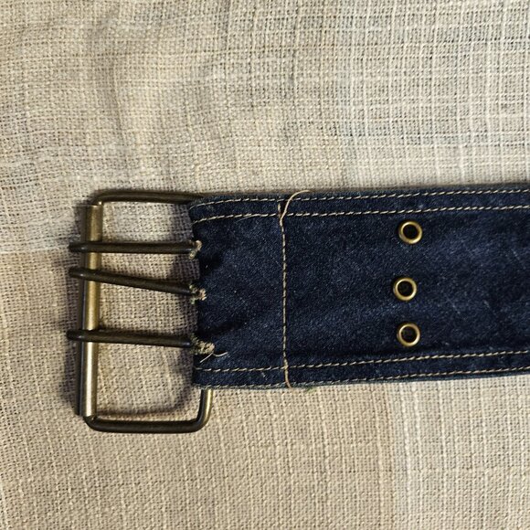 y2k McBling Mobwife Office Siren Western Yallternative Stretch Dark Demin Belt main image 6